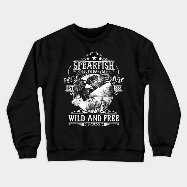 Spearfish South Dakota Crewneck Sweatshirt by SouthDakotaGifts